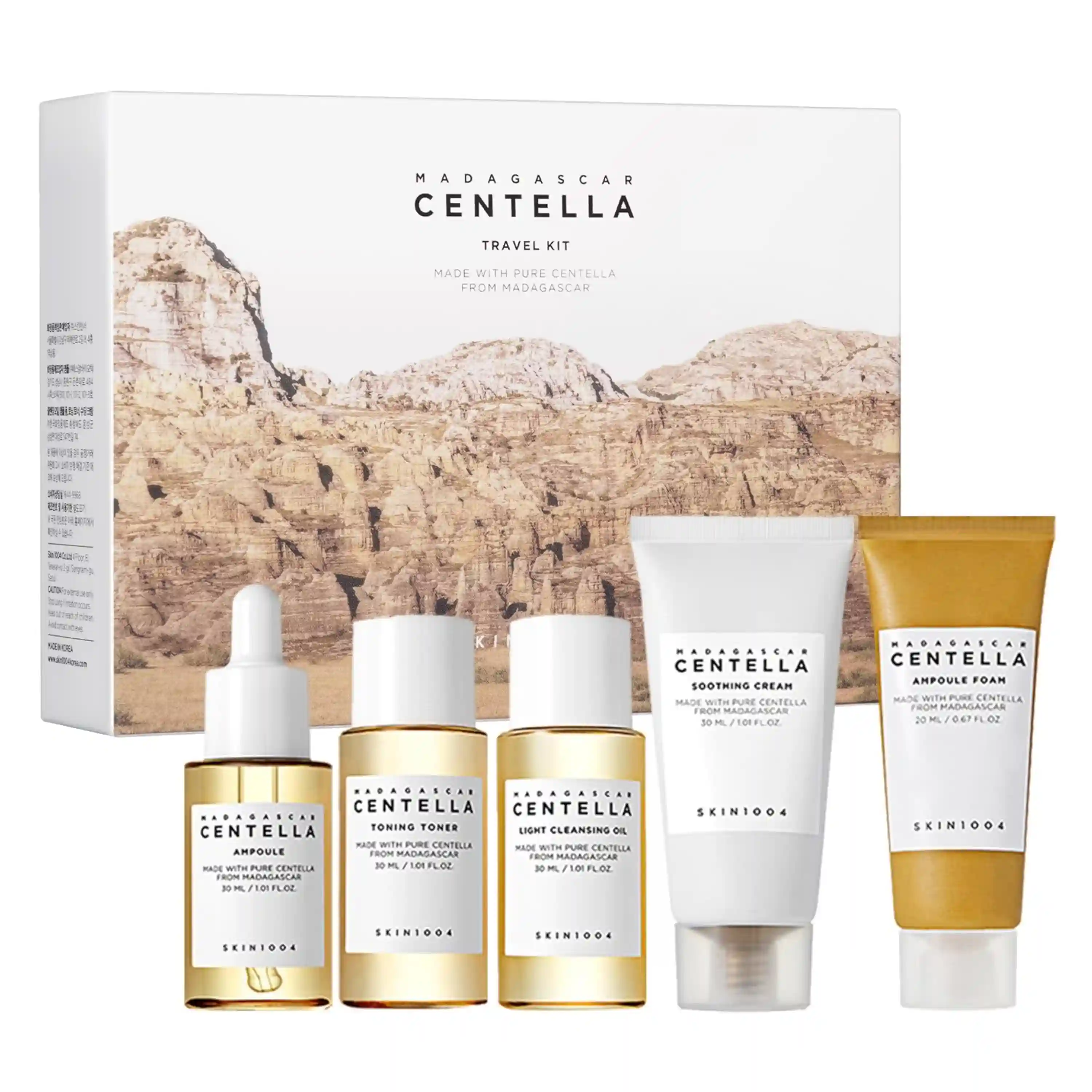 SKIN1004 Centella Travel Kit Korean Skin Care Set of 5 Mini Essentials