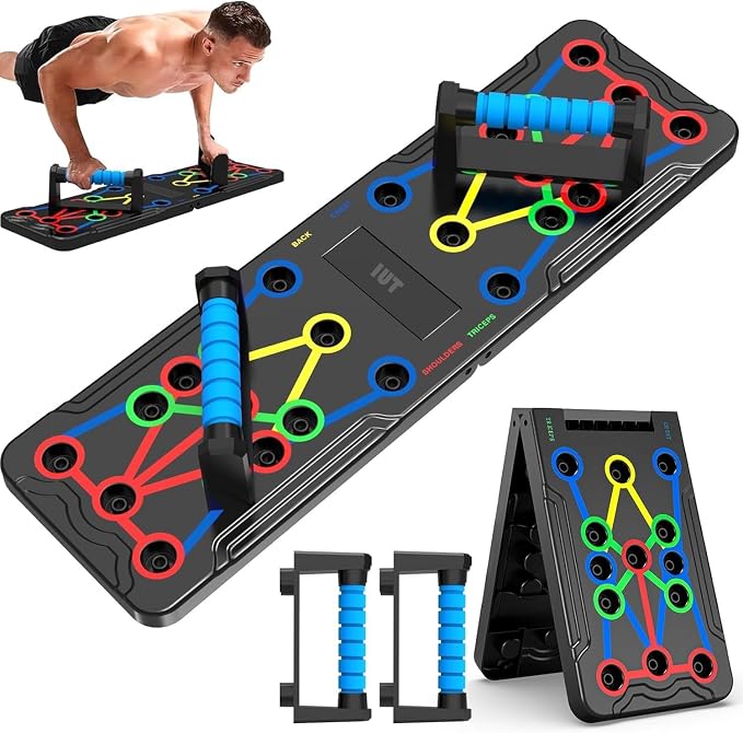IUT Solid Push Up Board 15 in 1 Home Workout Equipment Multi Functional Pushup Stands System