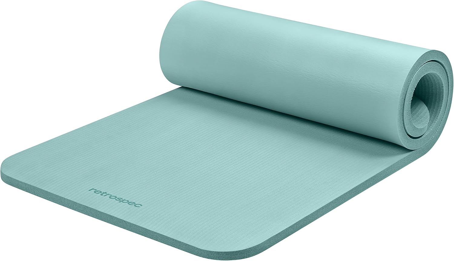 Retrospec Solana 1 Inch Extra Thick Yoga Mat with Nylon Carrying Strap for Home Fitness
