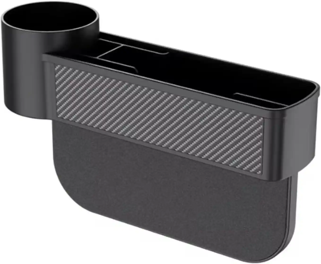 Car Seat Gap Filler with Cup Holder Console Organizer Anti-Sliding EVA Base
