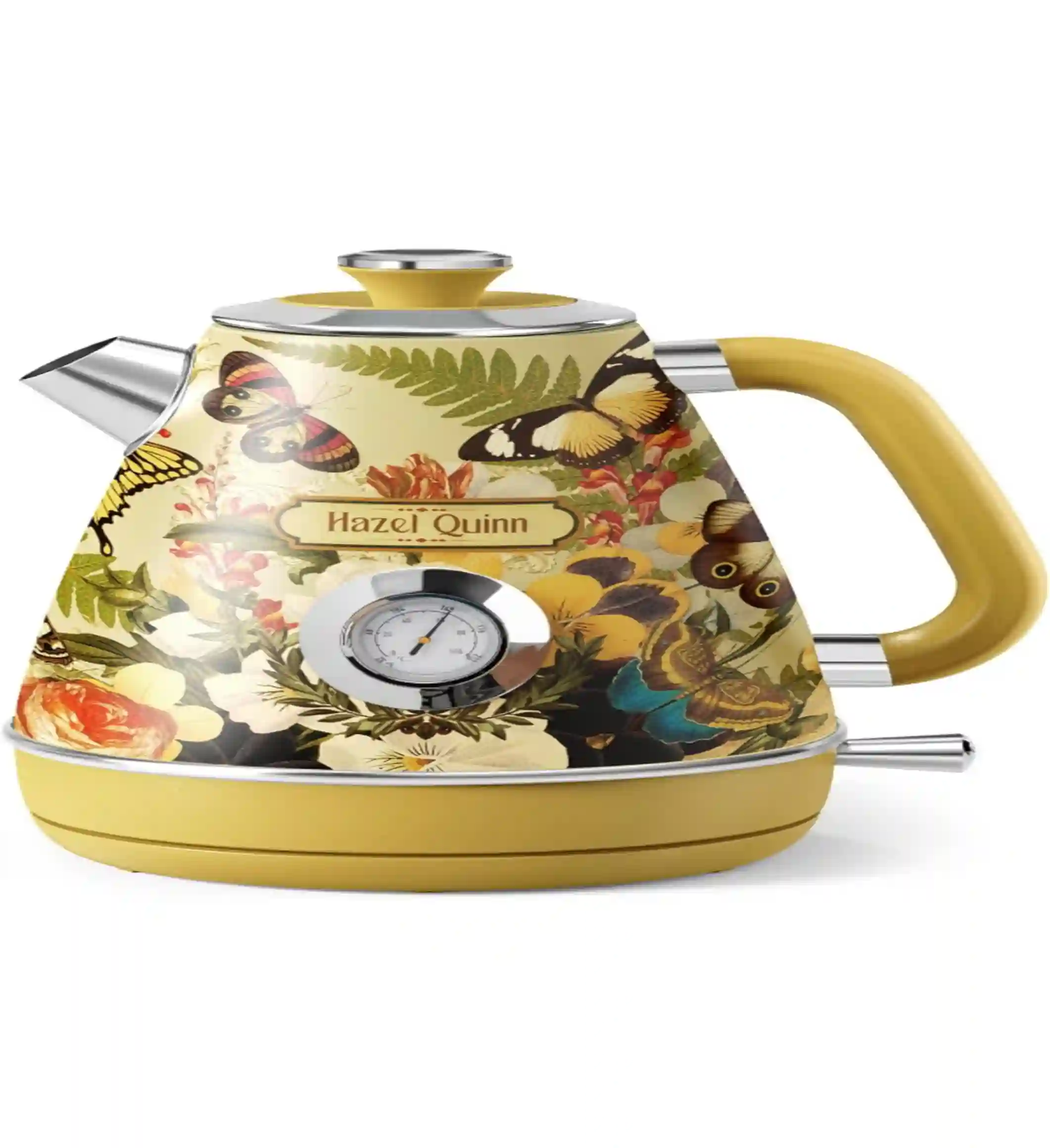 Hazel Quinn X Eduardo Recife Retro Electric Kettle with Thermometer