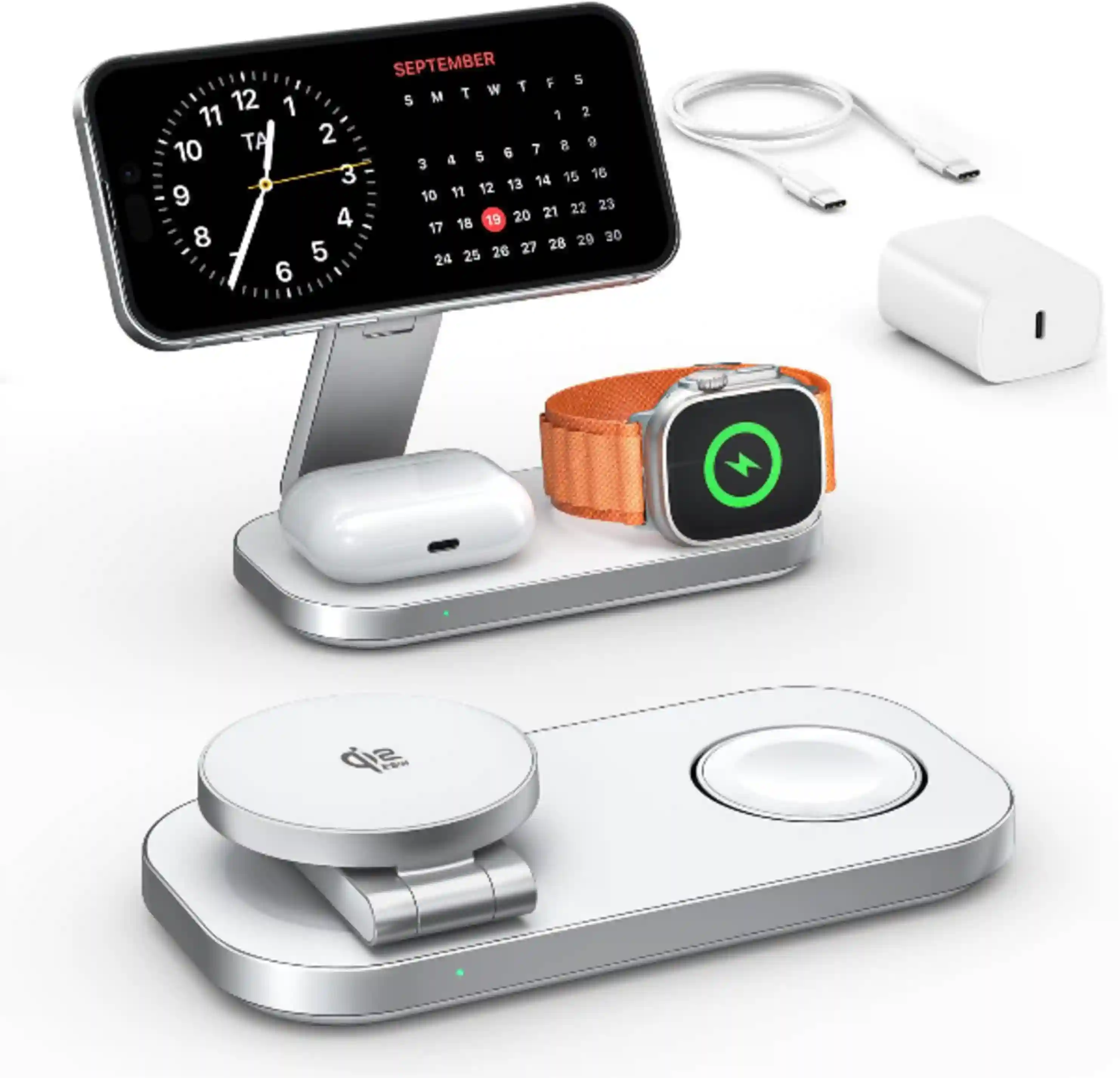KEEPRO 3-in-1 Foldable Qi2 Magnetic Wireless Charger Stand