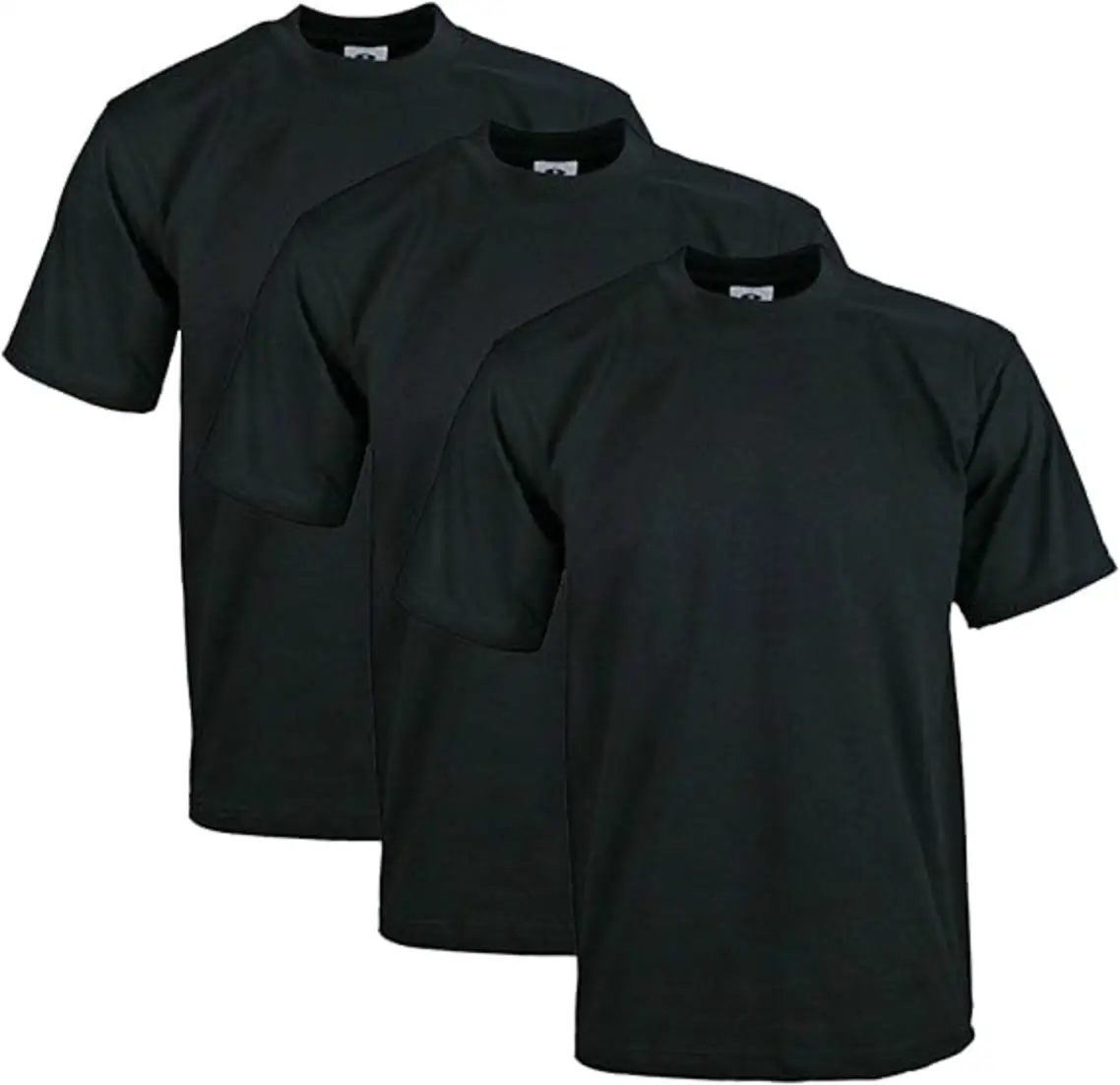 Pro Club Mens 3 Pack Heavyweight Cotton Short Sleeve Crew Neck T Shirt