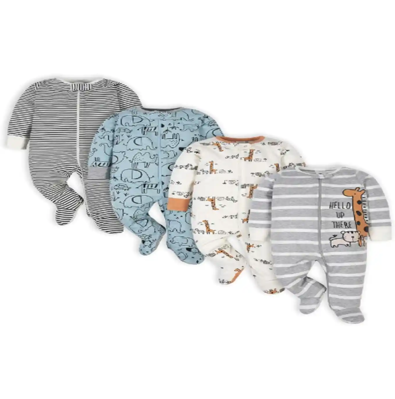 Gerber Baby Boys 4 Pack Sleep N Play Footie Pajamas Cotton Sleepers