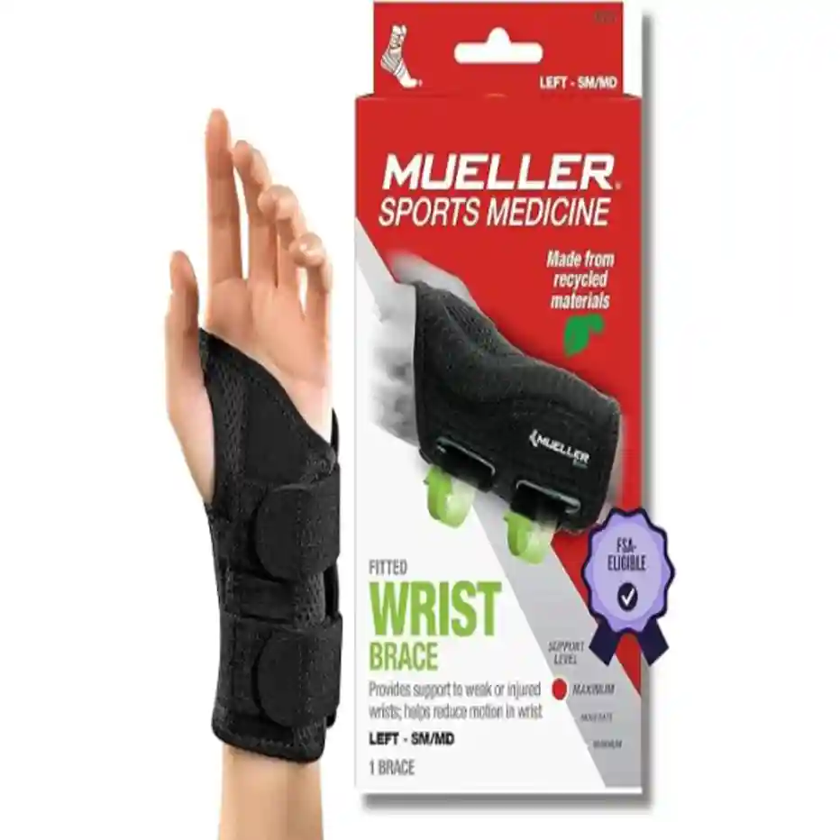 MUELLER Sports Medicine Green Fitted Wrist Brace Left Hand