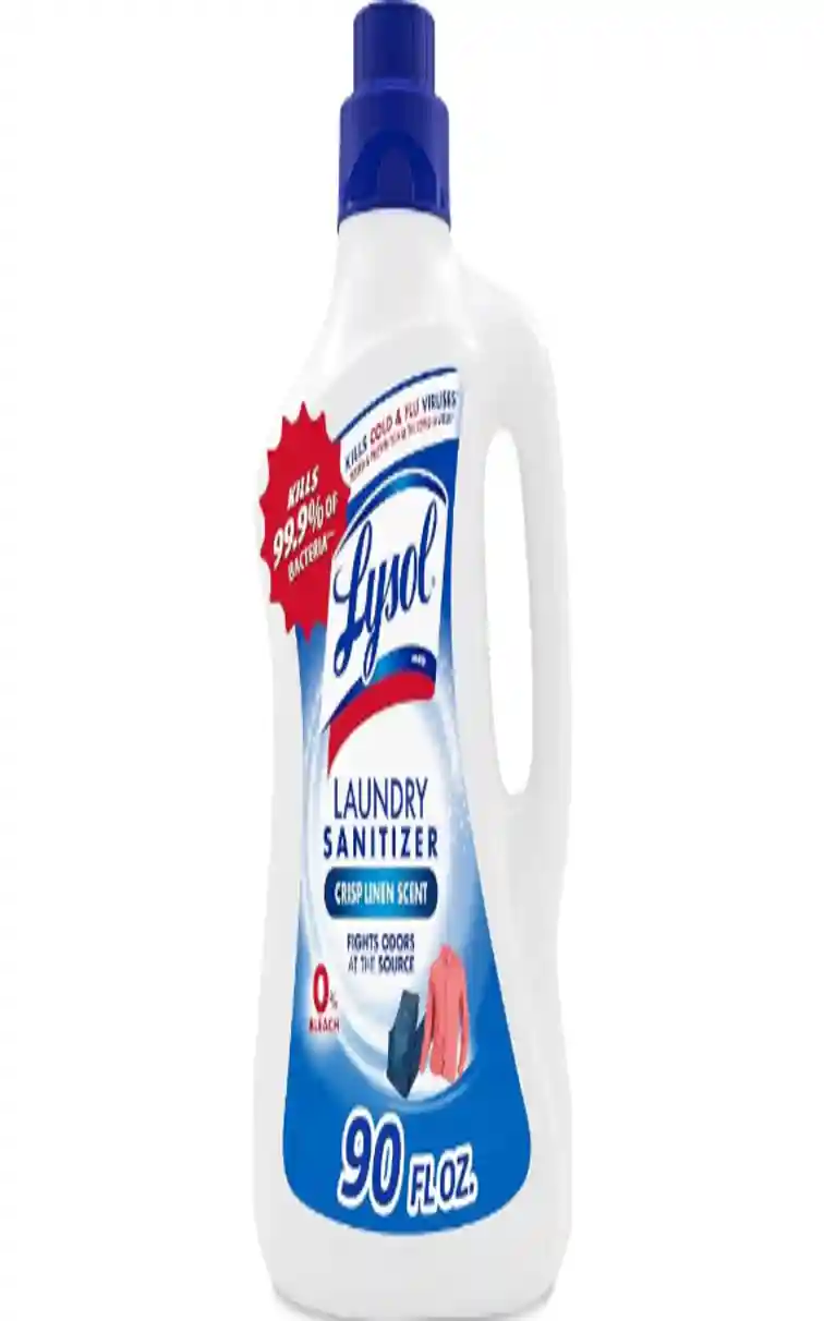 Lysol Laundry Sanitizer Additive, Bacteria-Causing Laundry Odor Eliminator, Crisp Linen, 90oz