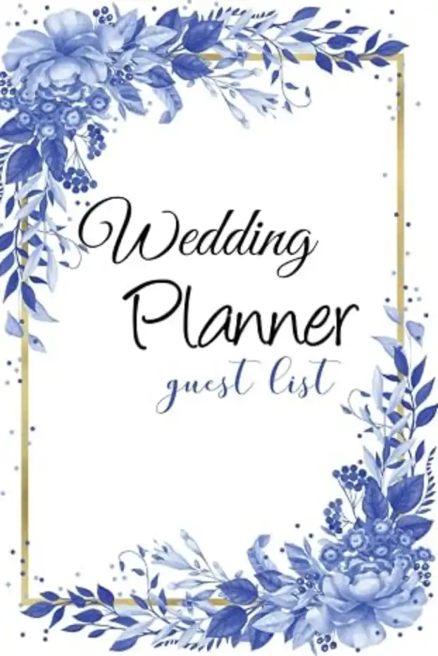 Guest List Wedding Planner White Lavender Cover Tracker 150 Pages Log Book 6x9 Inch