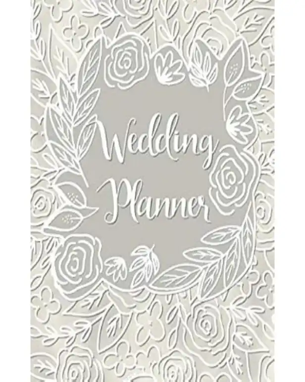 Wedding Planner Book With Timeline Checklists 52 Weekly Pages Budget Trackers Lacey Pearl Gray Cover