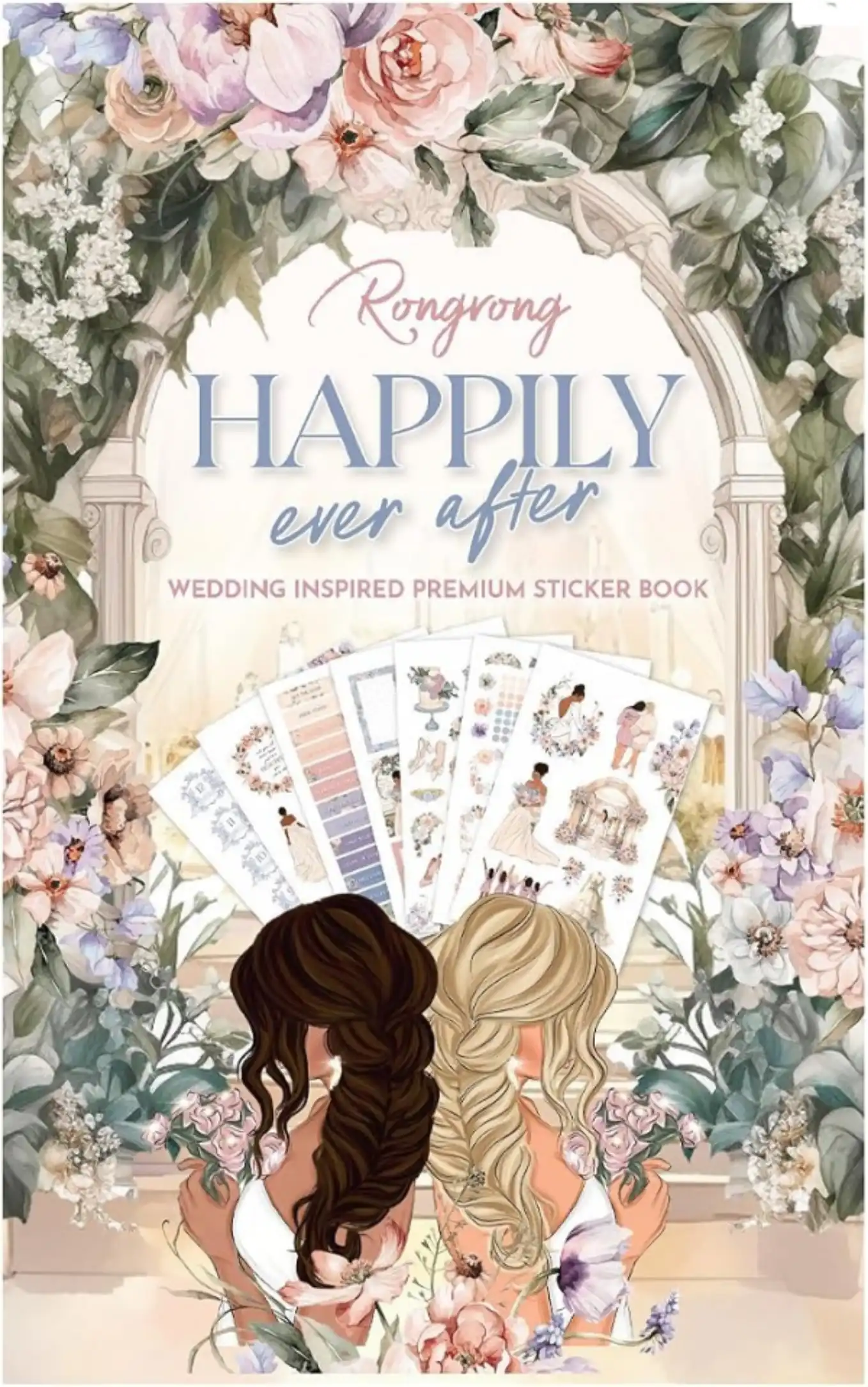 Rongrong Wedding Planner Stickers Book Happily Ever After Theme 24 Pages