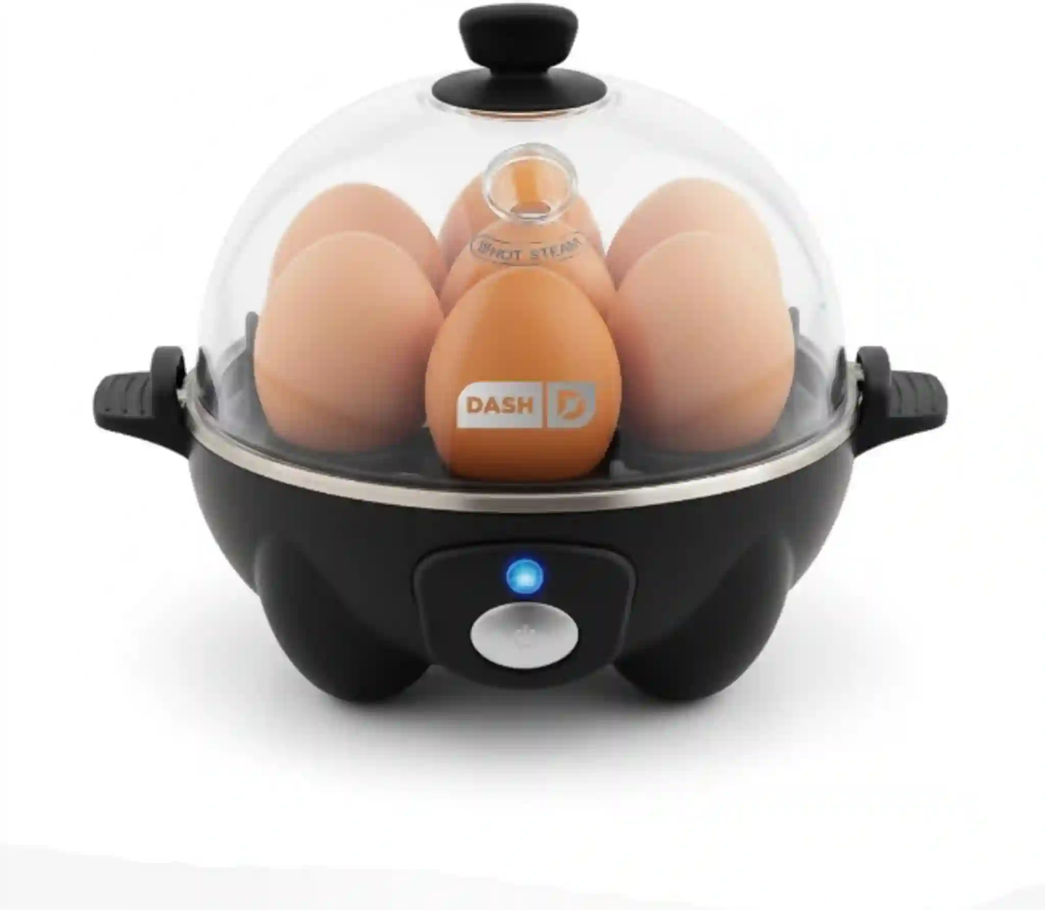 Dash Rapid Egg Cooker, 7 Egg Capacity, Electric Boiler and Poacher, Black
