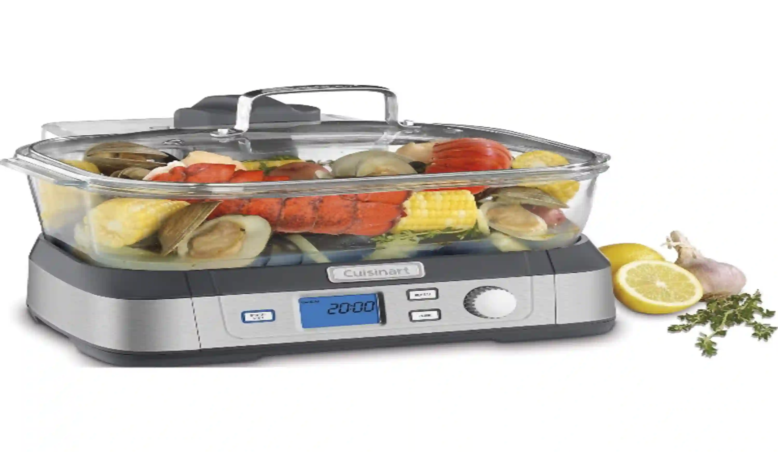 Cuisinart Cookfresh Digital Glass Food Steamer with 5-Liter Capacity STM-1000