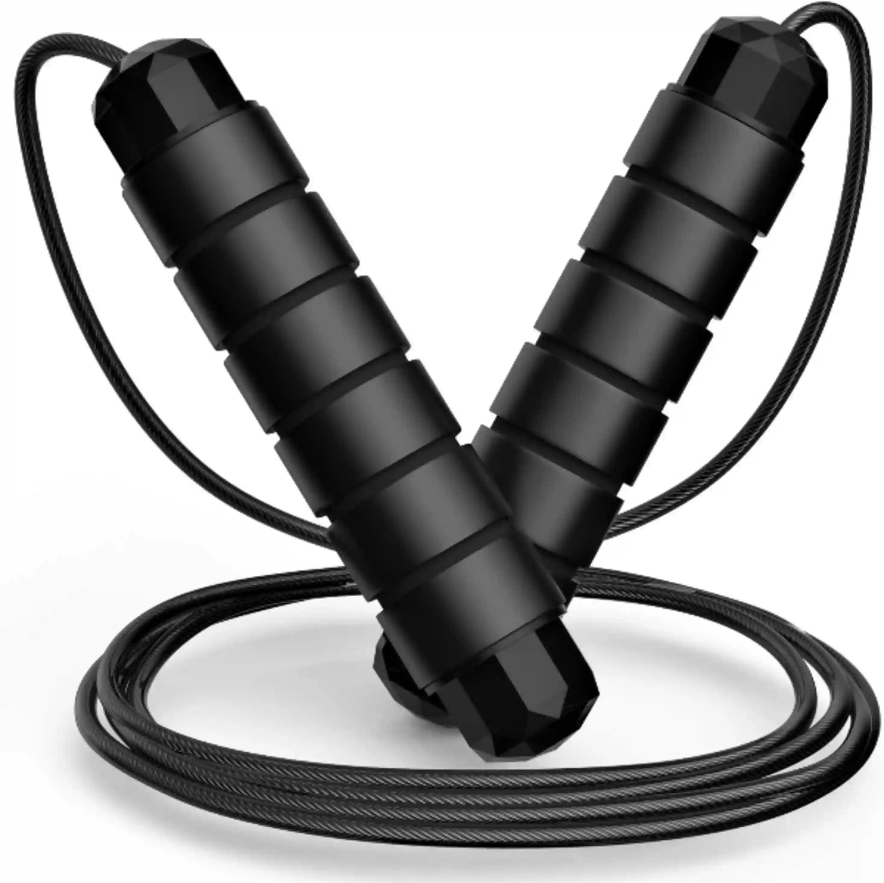 Loocio Tangle Free Adjustable Speed Jump Rope with Ball Bearings