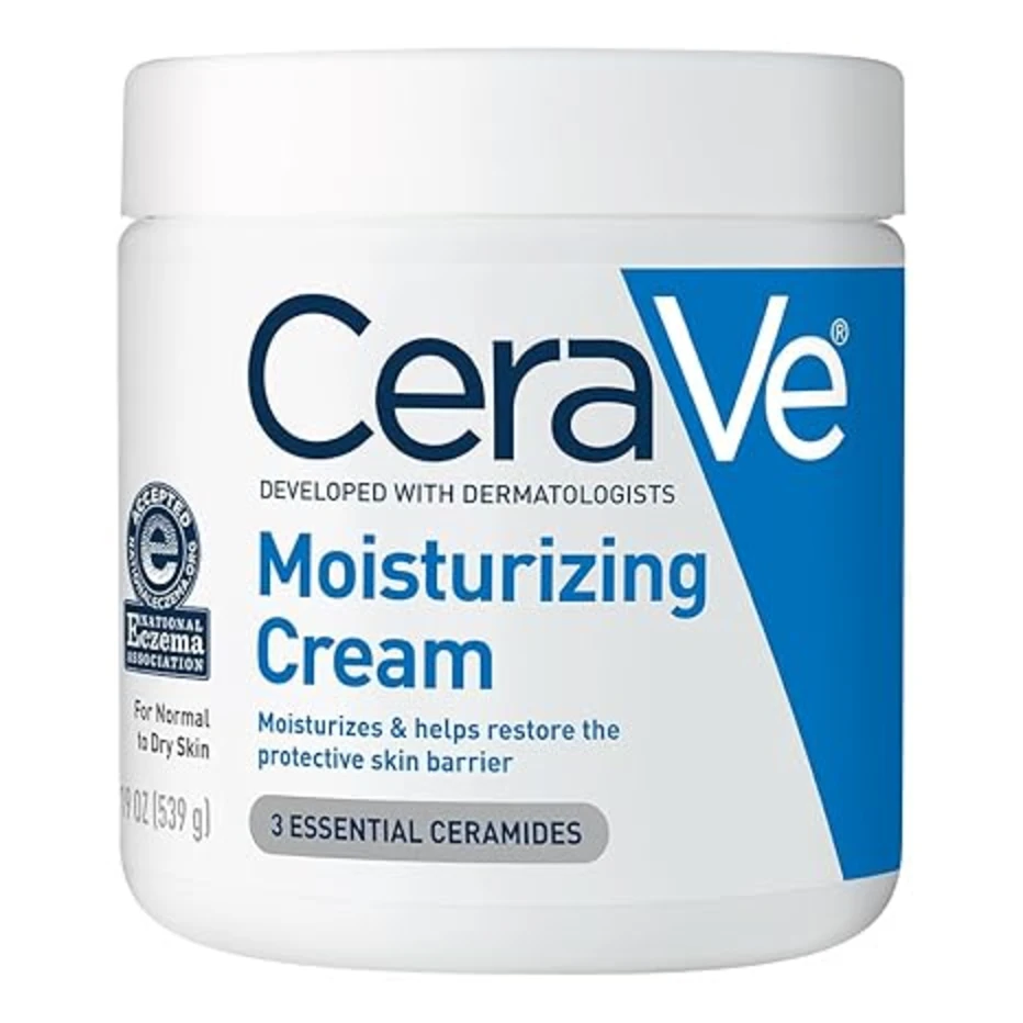 CeraVe Moisturizing Cream Face and Body Moisturizer for Dry Skin with Ceramides