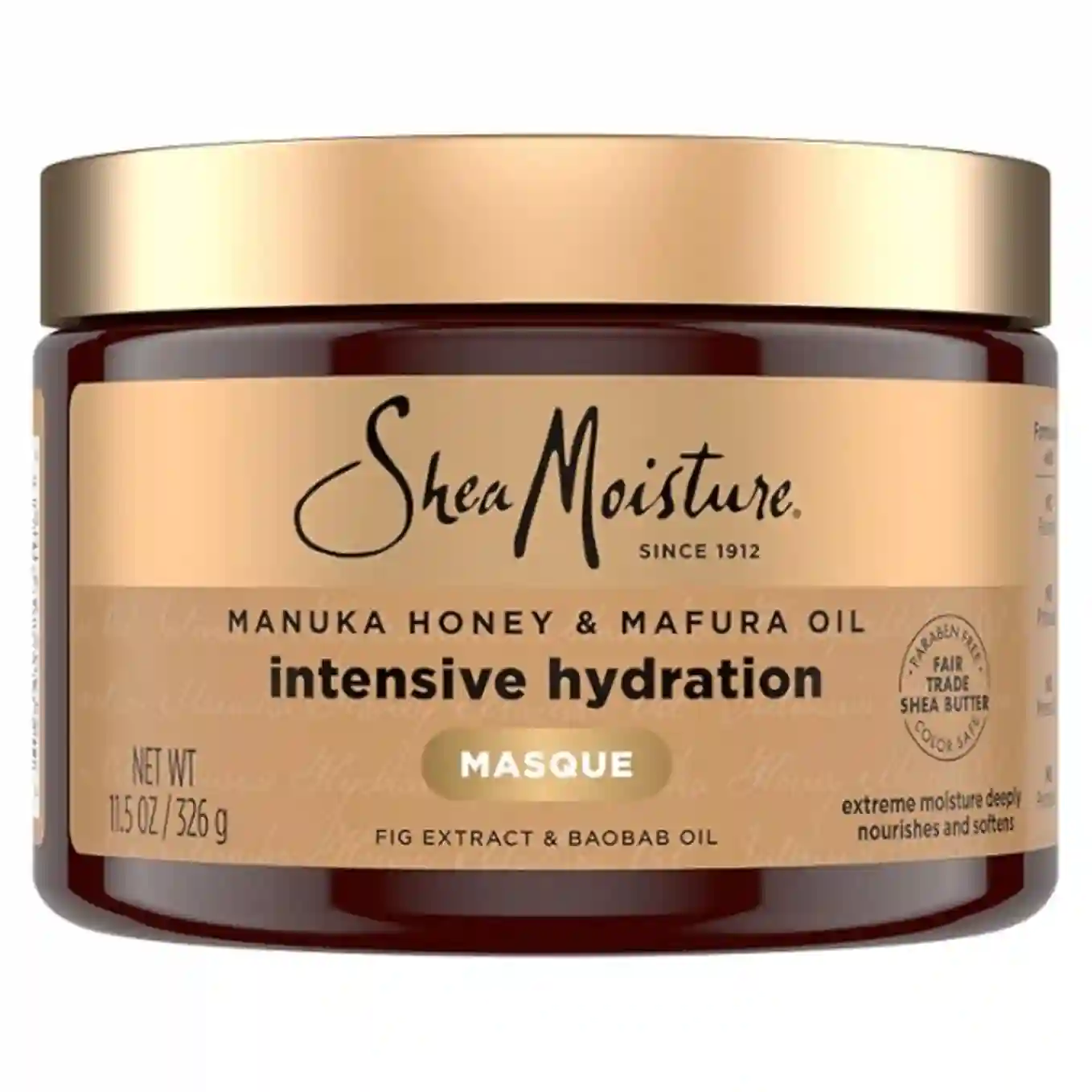 Shea Moisture Intensive Hydration Hair Masque Manuka Honey and Mafura Oil 11.5 oz