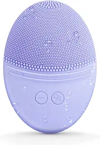 EZBASICS Rechargeable Silicone Sonic Facial Cleansing Brush