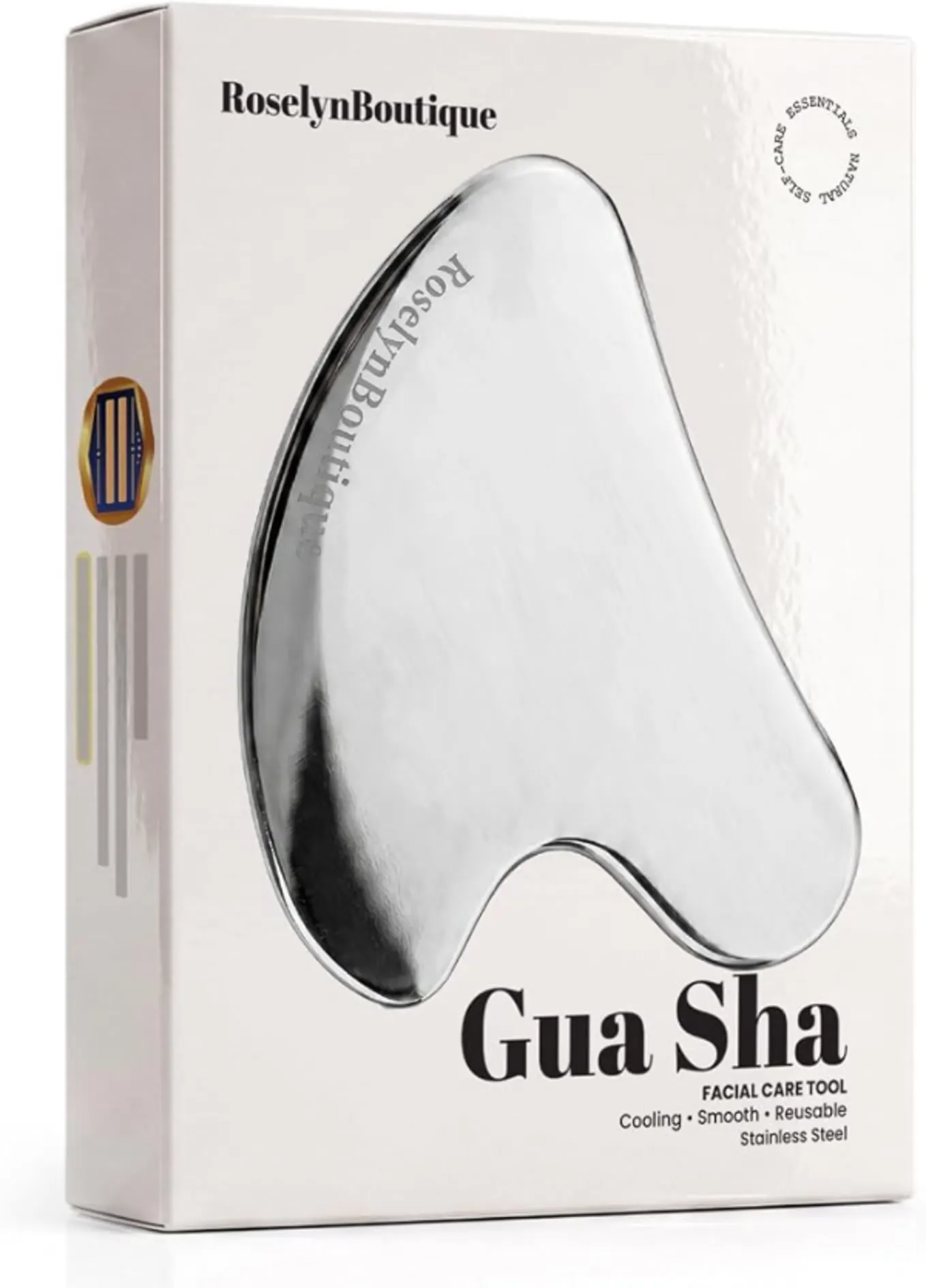 ROSELYNBOUTIQUE Stainless Steel Gua Sha Facial Massager Tool