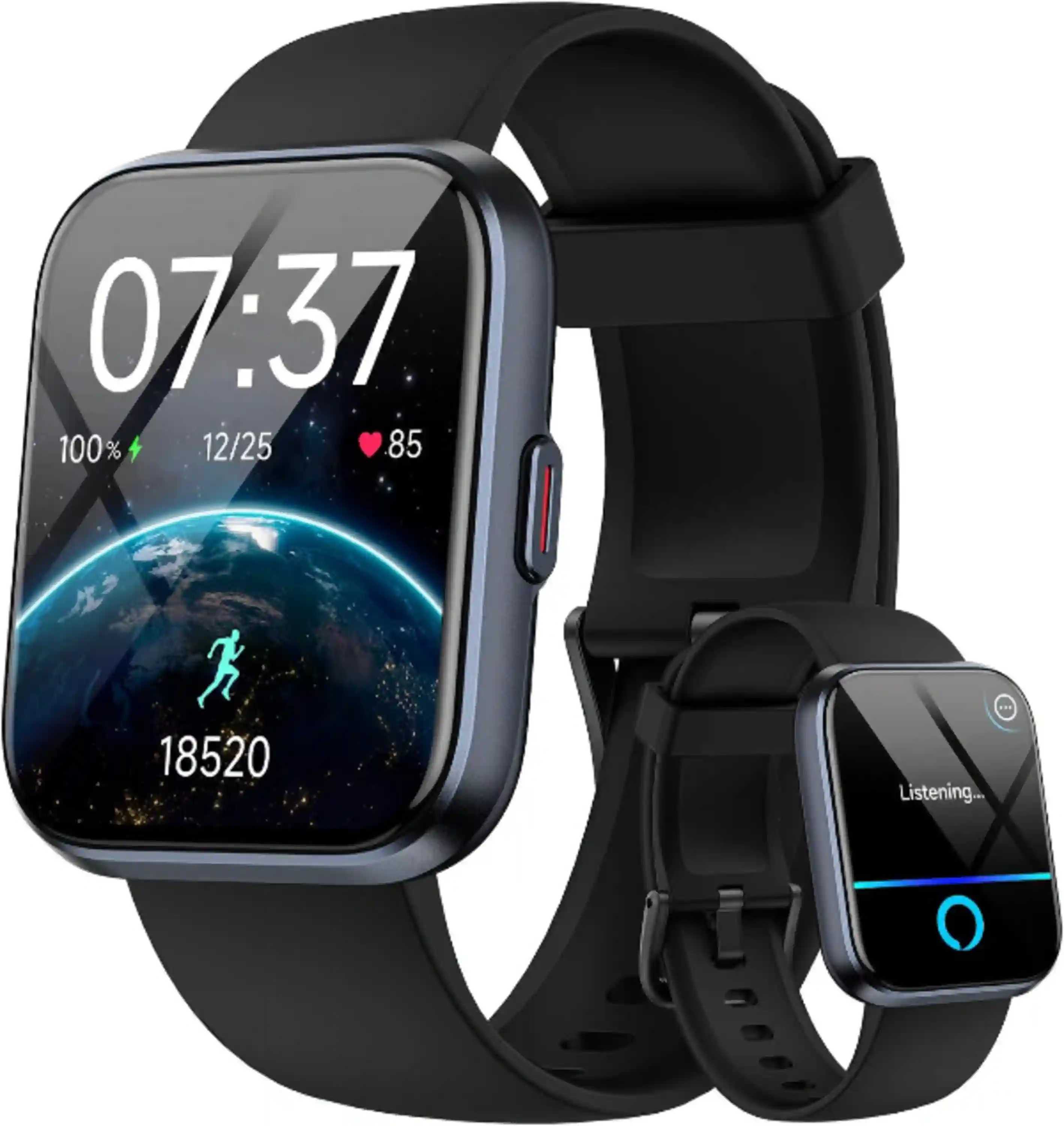 Smart Watch for Men Women, 1.85" Smart Watches Compatible iPhone/Samsung/Android (Answer/Make), Fitness Tracker with Heart Rate/Sleep/SpO2 Monitor, Smartwatch 3ATM Waterproof 120+ Sport Modes, Alexa