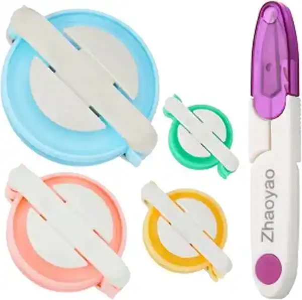 Zhaoyao 4 Size Pompom Maker Tool Set with Cutter Scissors for DIY Yarn Knitting Crafts