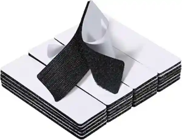 JUMINIZ 20 Sets 1x4 Inch Hook and Loop Fastener Strips Heavy Duty Sticky Tape