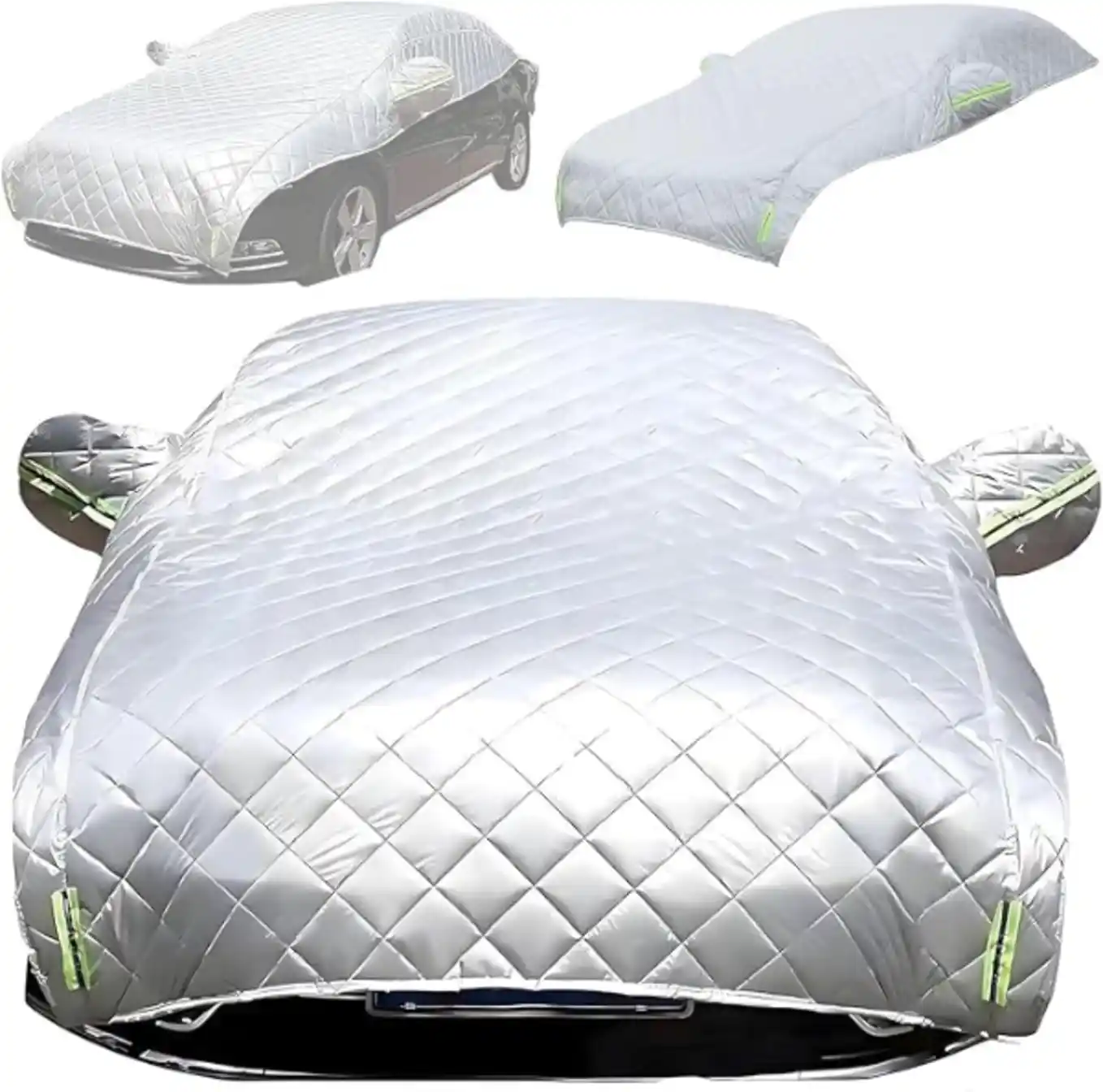 Hail Protector Car Cover Waterproof All Weather Outdoor Car Cover Silver M