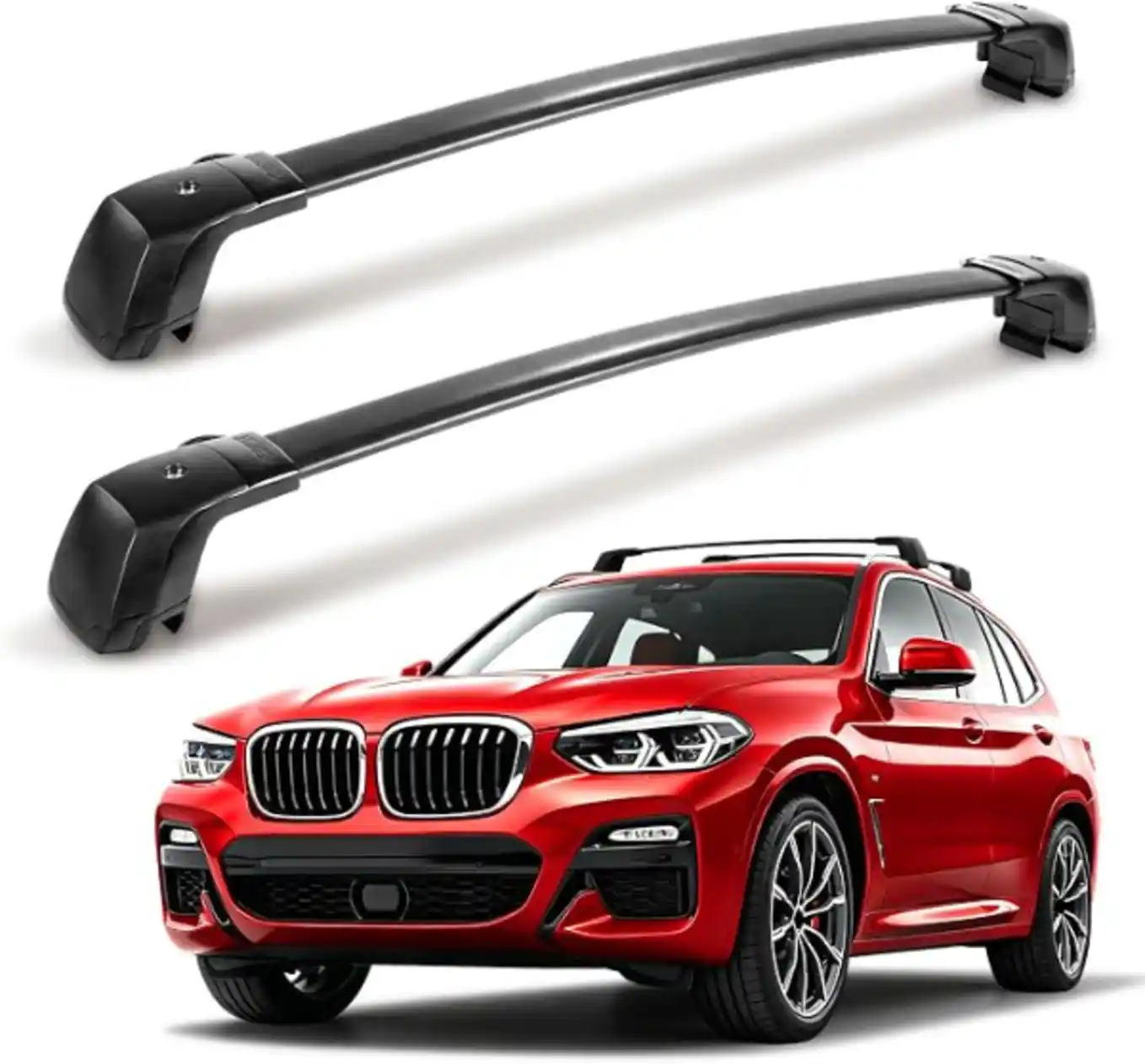 350 LBS Roof Rack Cross Bars Fit for BMW X3 G01 2018-2026 Lockable Rooftop Carrier