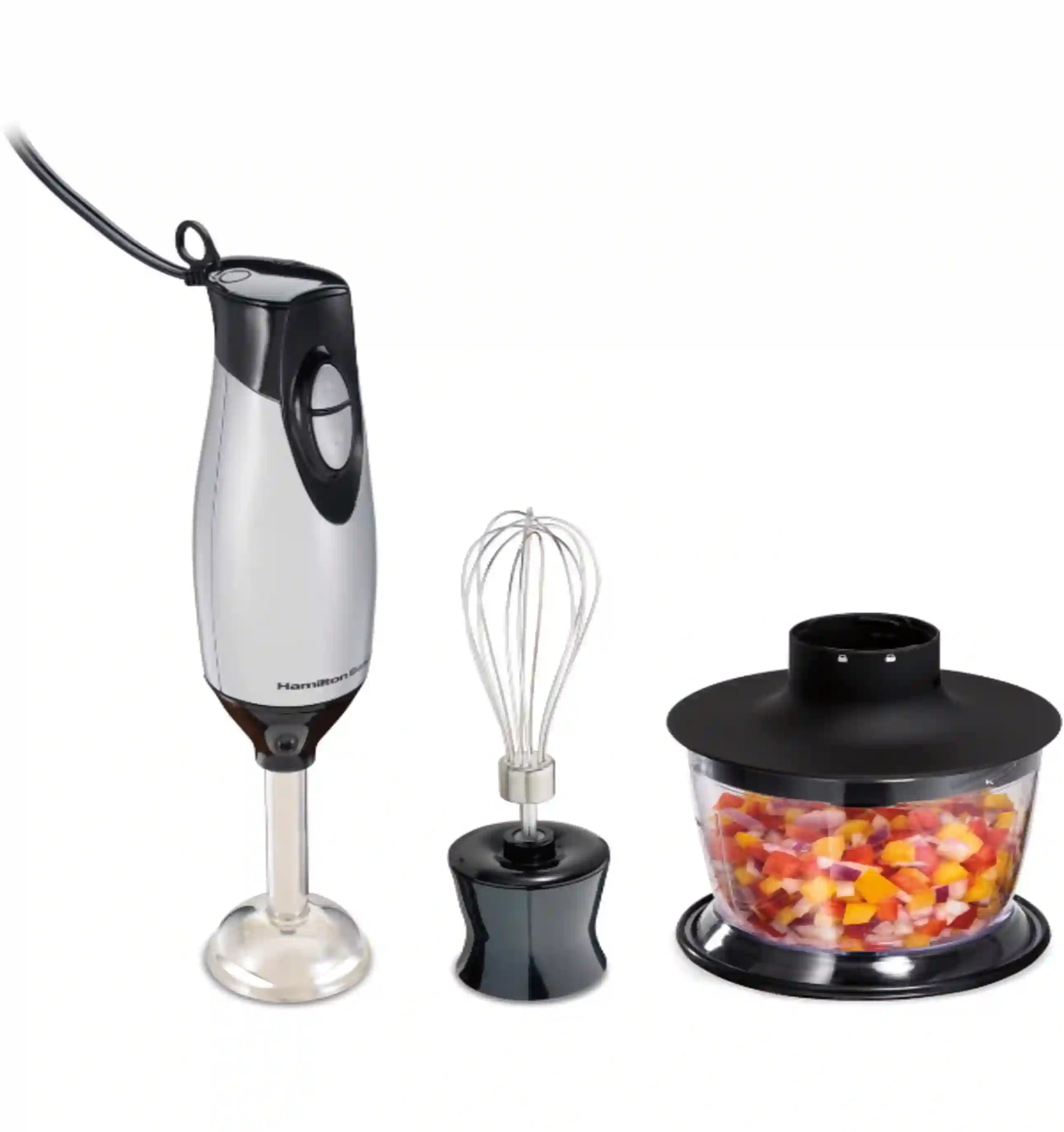 Hamilton Beach 4-in-1 Electric Immersion Hand Blender with Chopper and Whisk