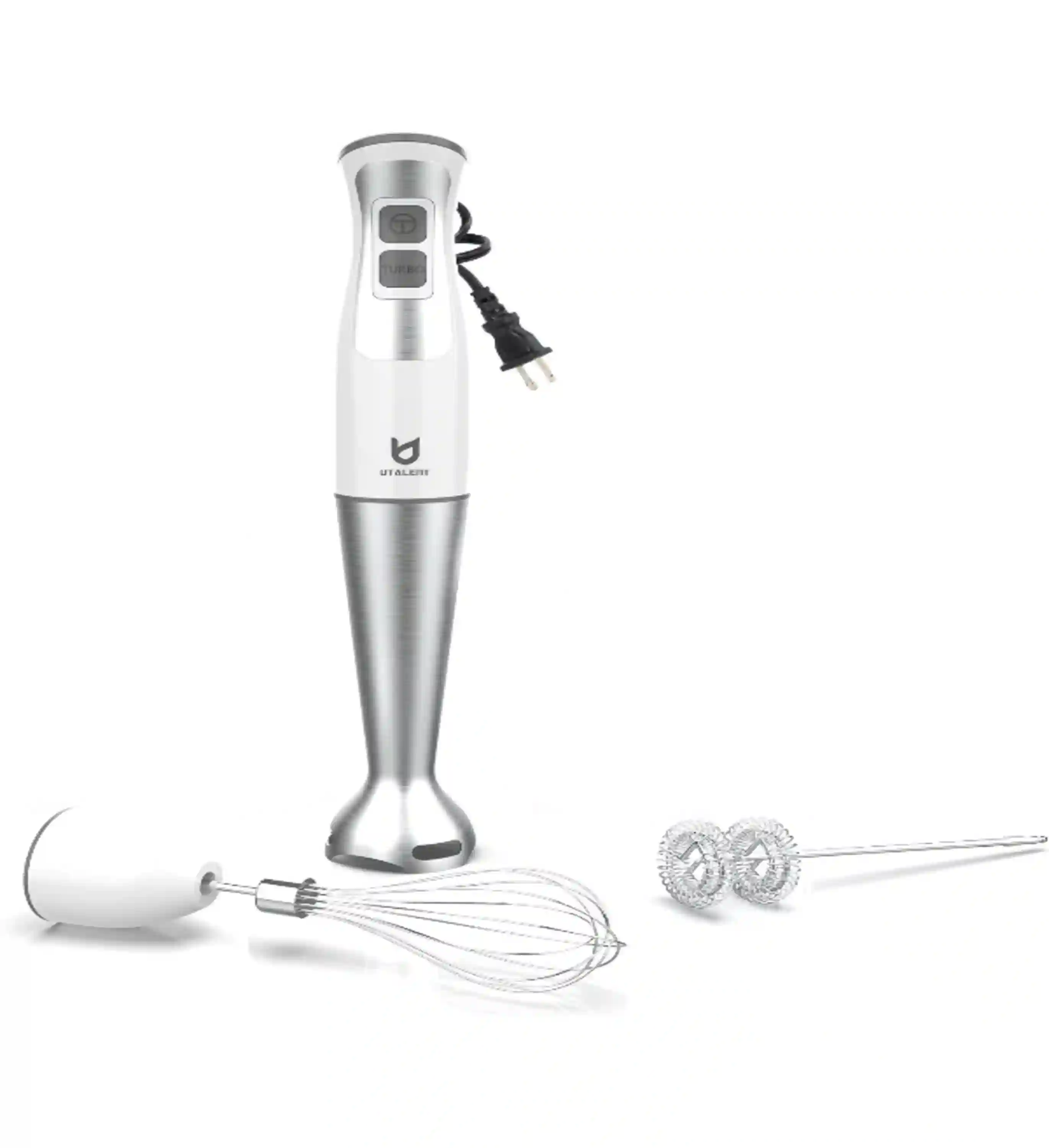 UTALENT 3-in-1 Immersion Hand Blender with Pure Copper Motor and Attachments