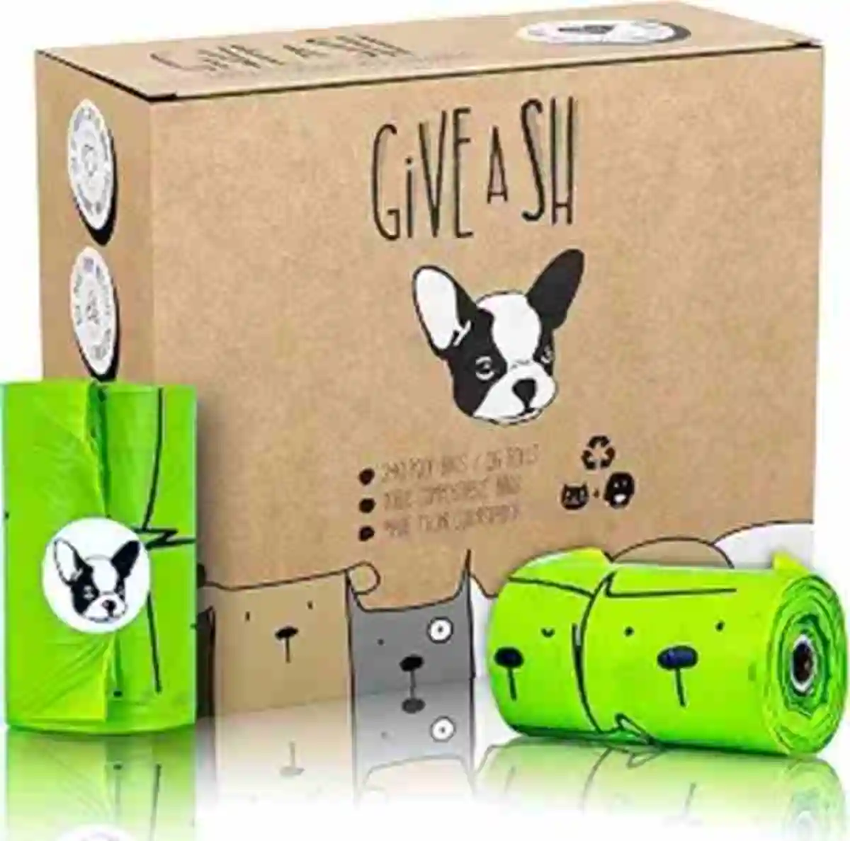 Certified Home Compostable Dog Poop Bags 240 Plant Based Bags 16 Rolls