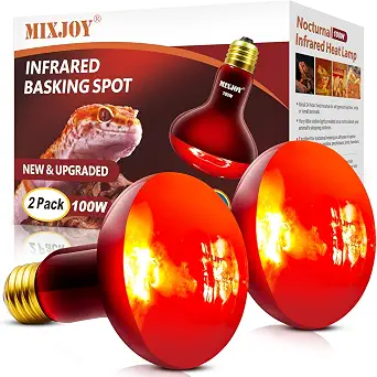 MIXJOY 100W Infrared Heat Lamp Bulbs (2-Pack)