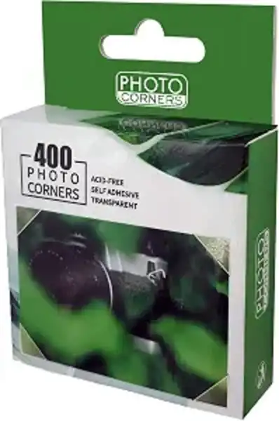 Photo Corners 400 Pcs Clear Self Adhesive Picture Mounting Corner Stickers for DIY Scrapbook Album Journal